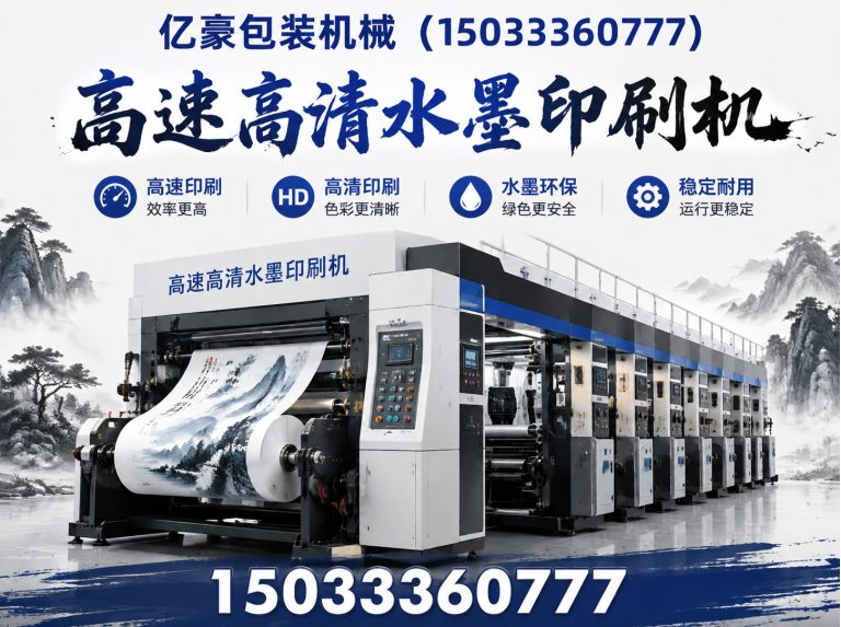 黄骅市高速高清水墨印刷机展示图